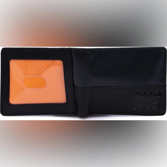 TIMBERLAND Contrast Bifold Wallet, Black, NWT - Picture 4 of 5